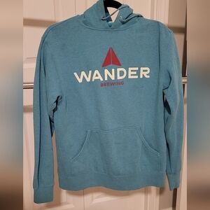 Turquoise Hoodie From Local WA Brewery Medium